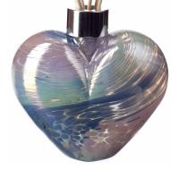 Amelia Art Glass Pastal Blue & Pink Heart Reed Diffuser Extra Image 1 Preview